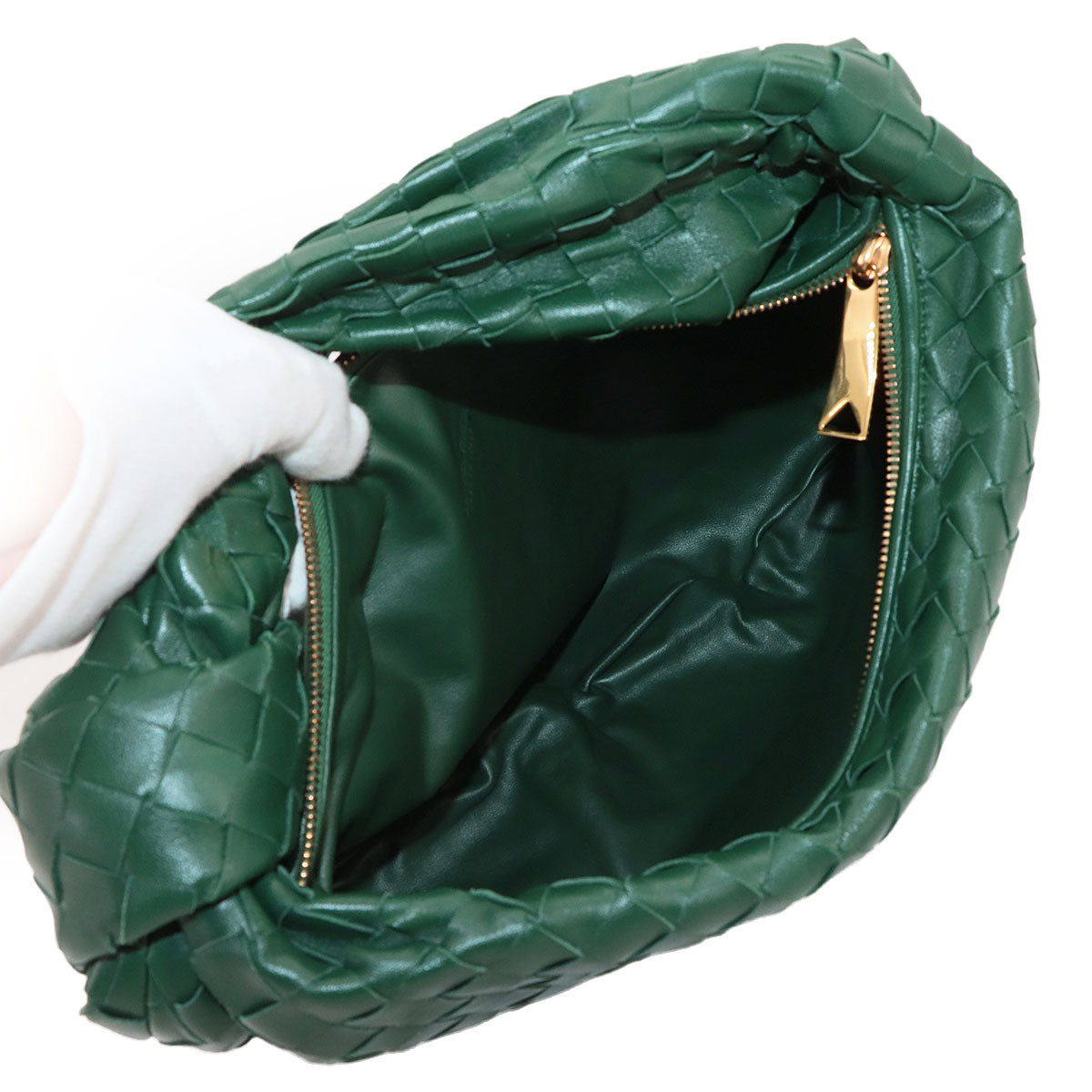 Small Jodie Hand Bag Leather Green Purse