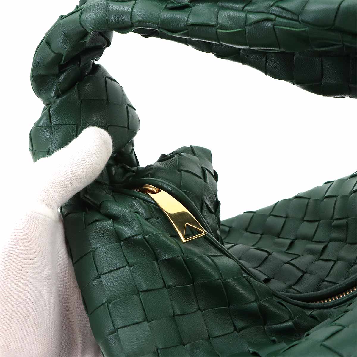 Small Jodie Hand Bag Leather Green Purse