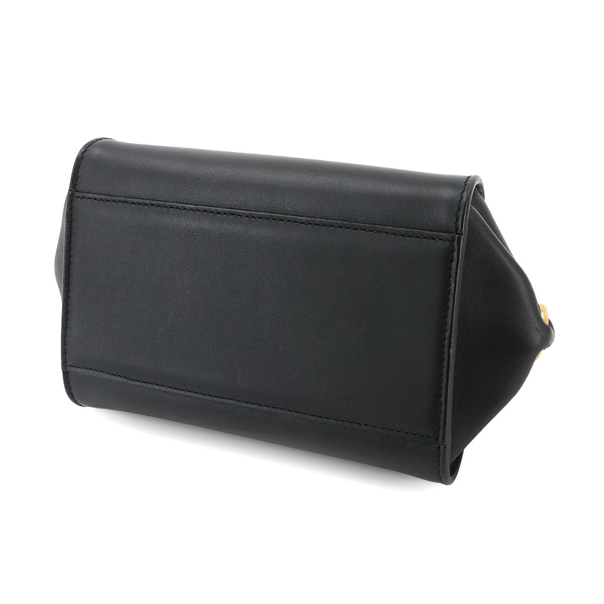 Gancini Mini Sofia Hand Shoulder Bag Leather Black