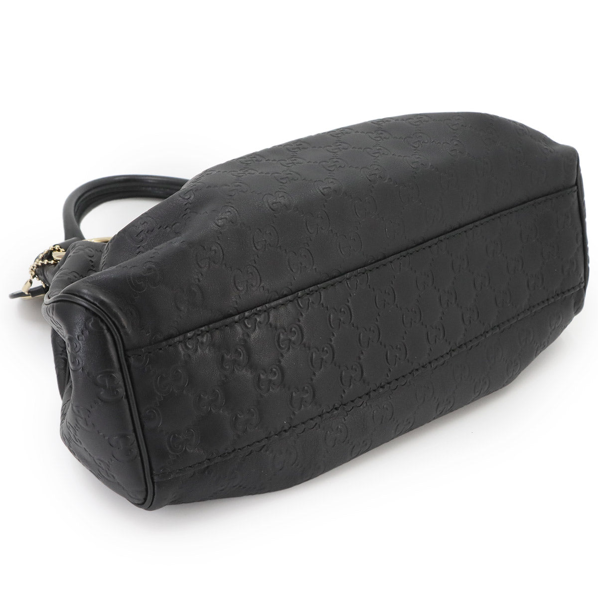 Guccissima Sukey Hand Bag Leather Black 211944 Purse