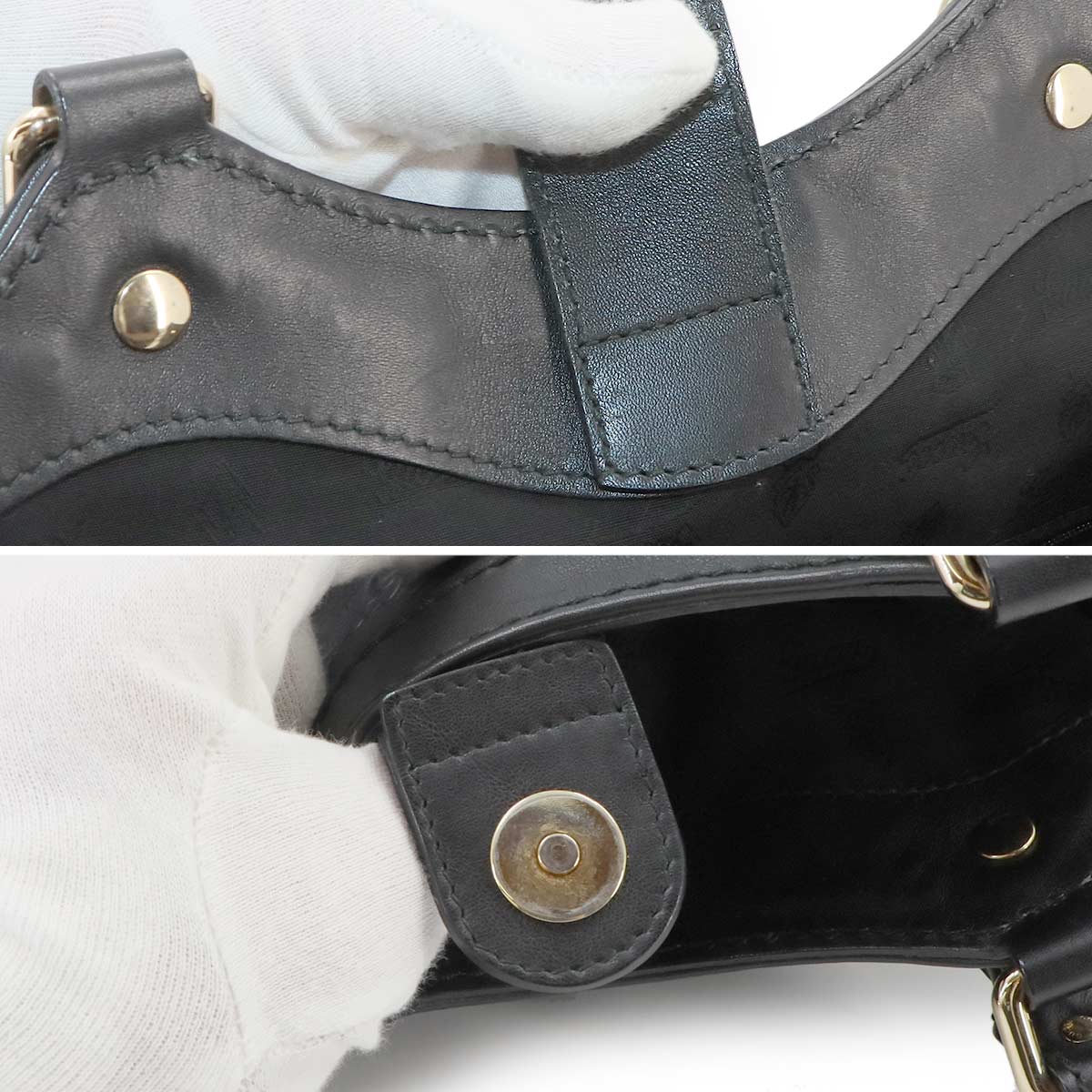 Guccissima Sukey Hand Bag Leather Black 211944 Purse