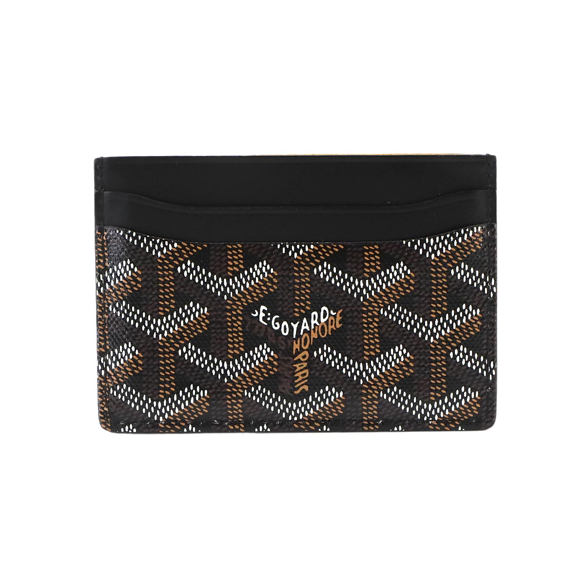 Saint Sulpice Card Case PVC Leather Black Purse