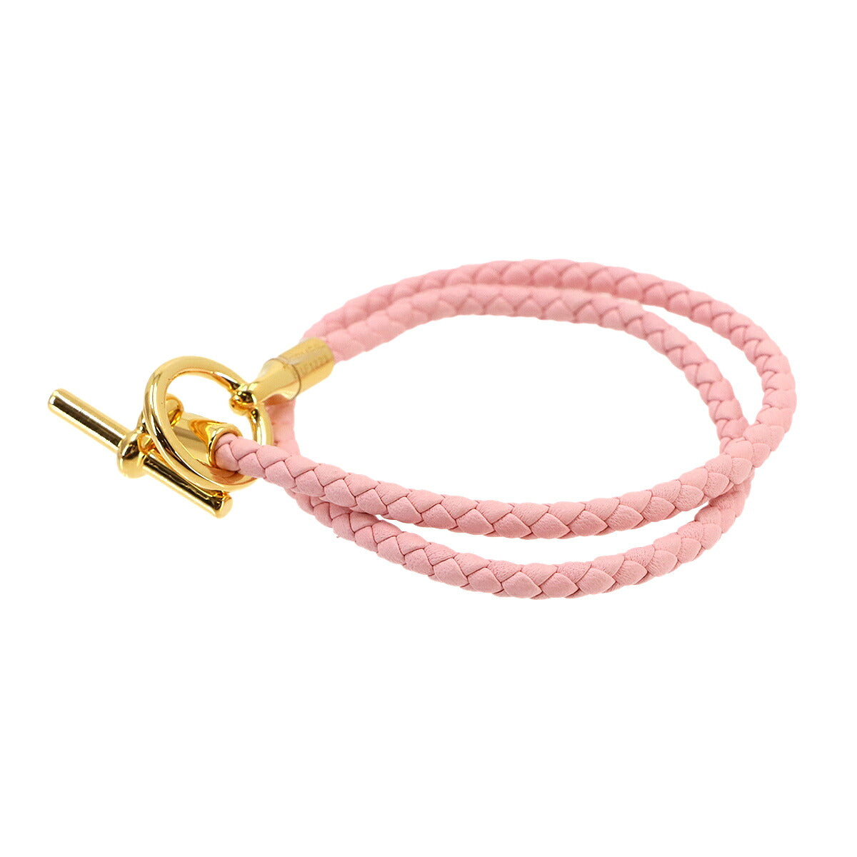 Glenan Double tour Bracelet Leather Pink