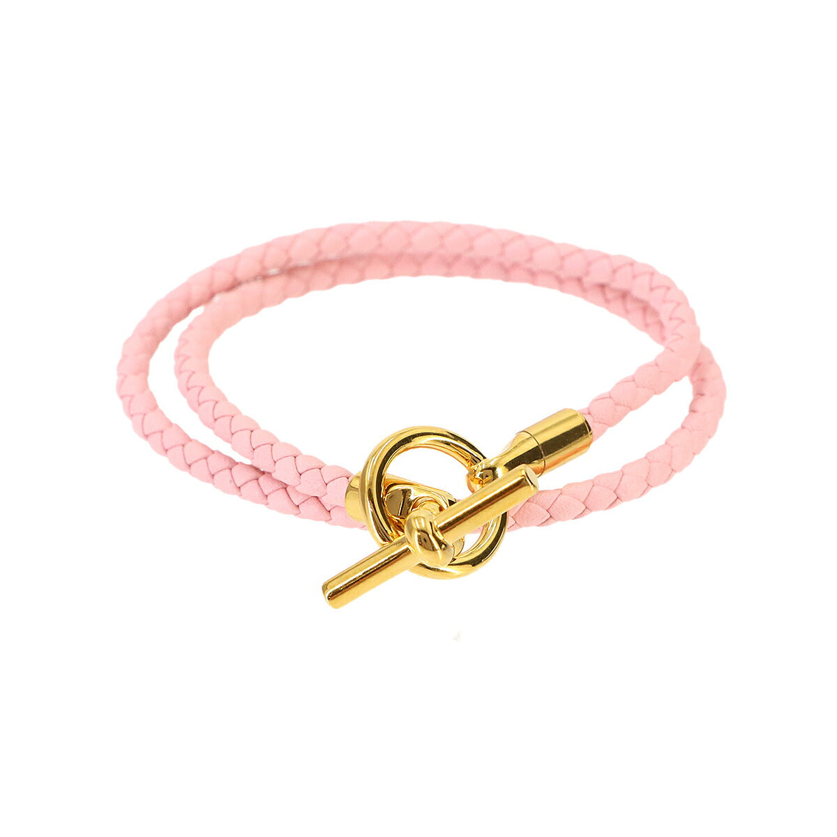 Glenan Double tour Bracelet Leather Pink
