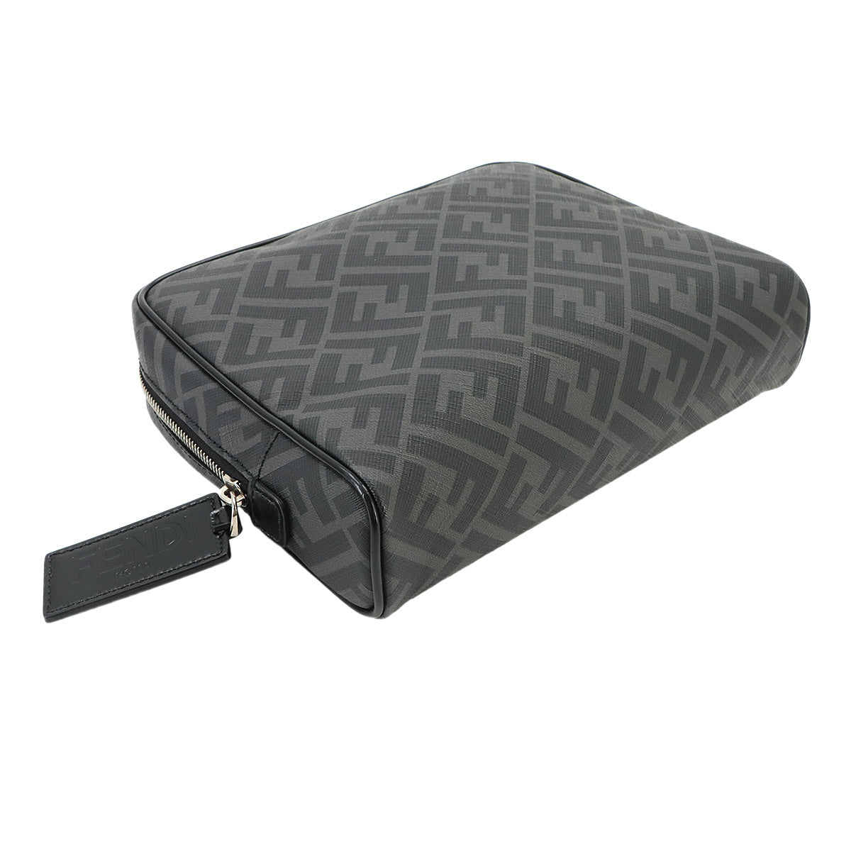 Clutch Pouch PVC Gray 7N0116 Purse
