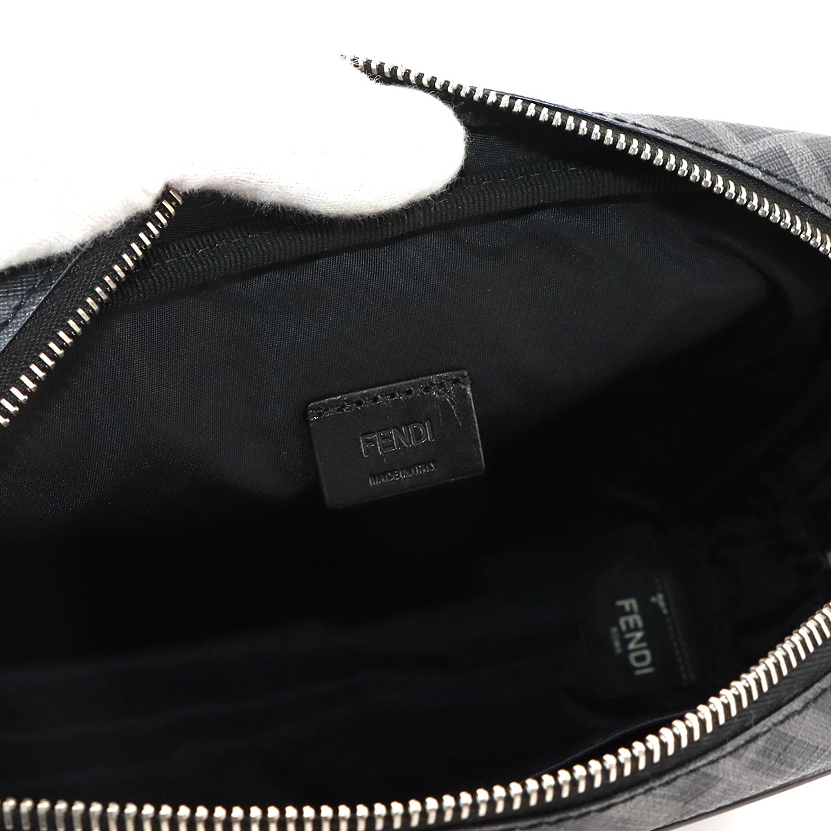 Clutch Pouch PVC Gray 7N0116 Purse