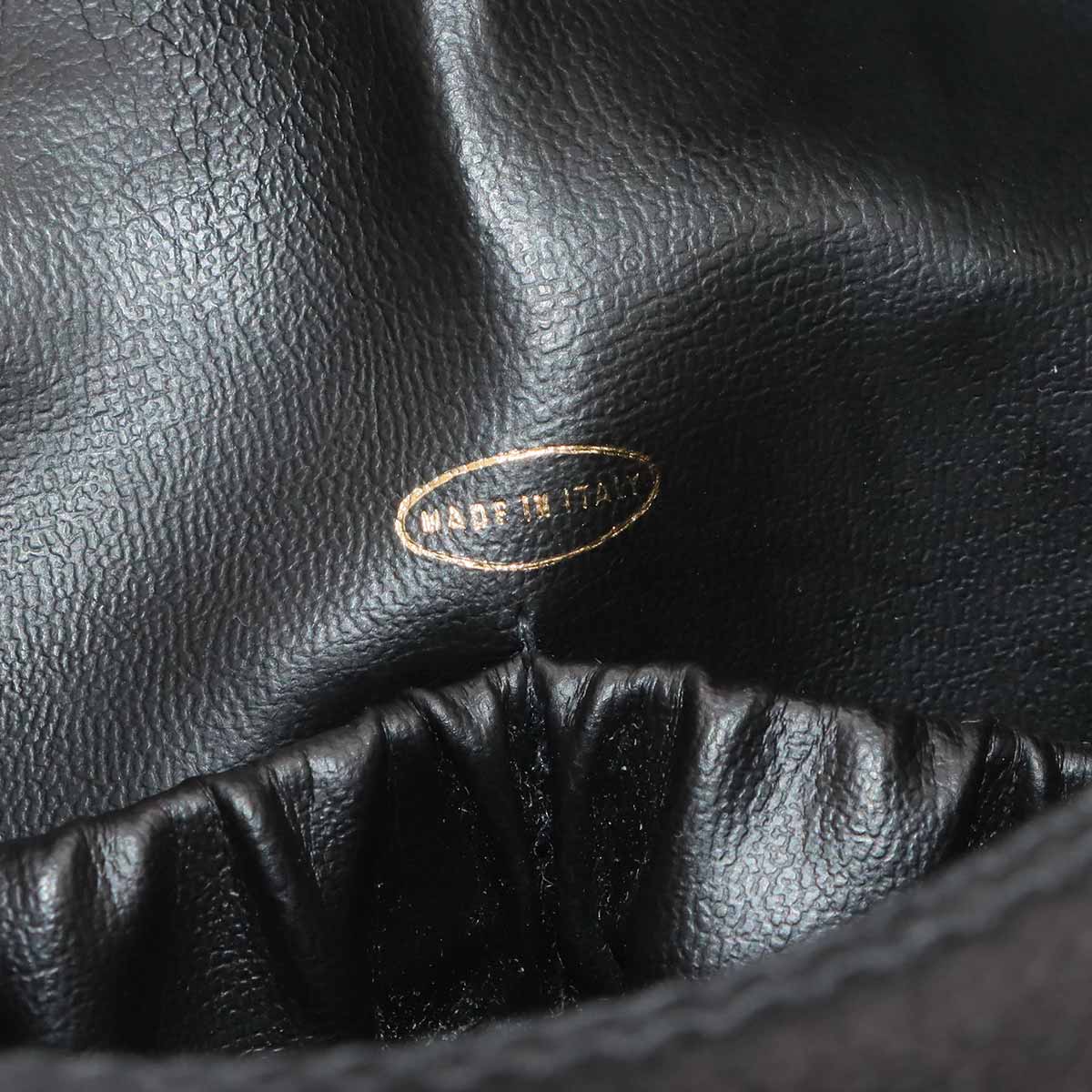 Coco Mark Pouch Leather Black A01996 Purse