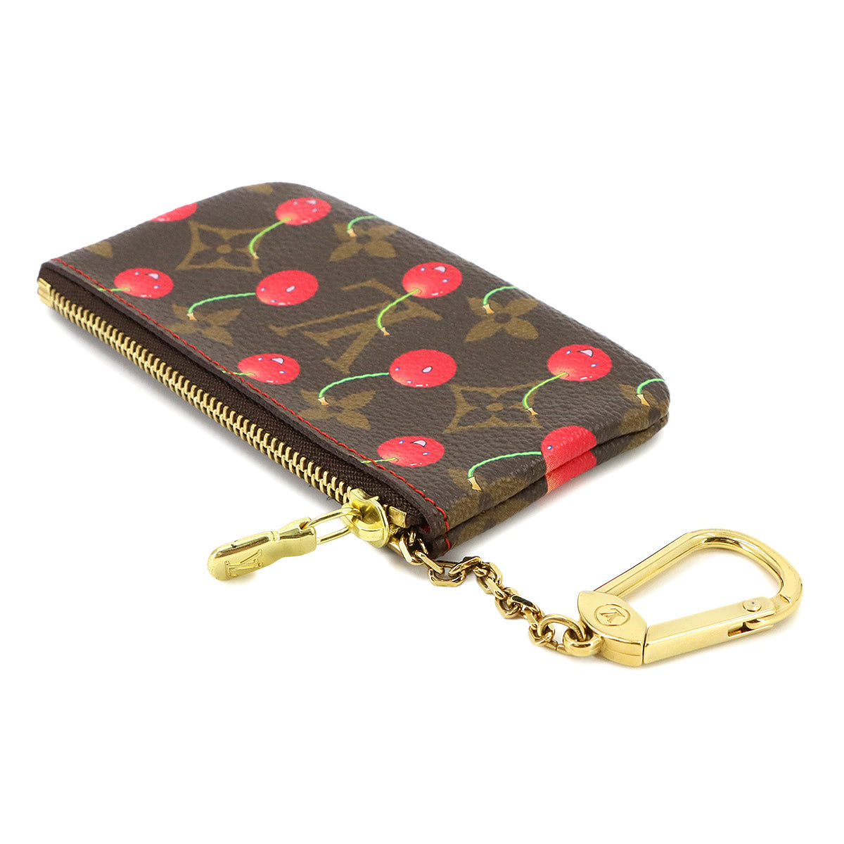 Monogram Cherry Pochette Cles Coin Case Purse M95042