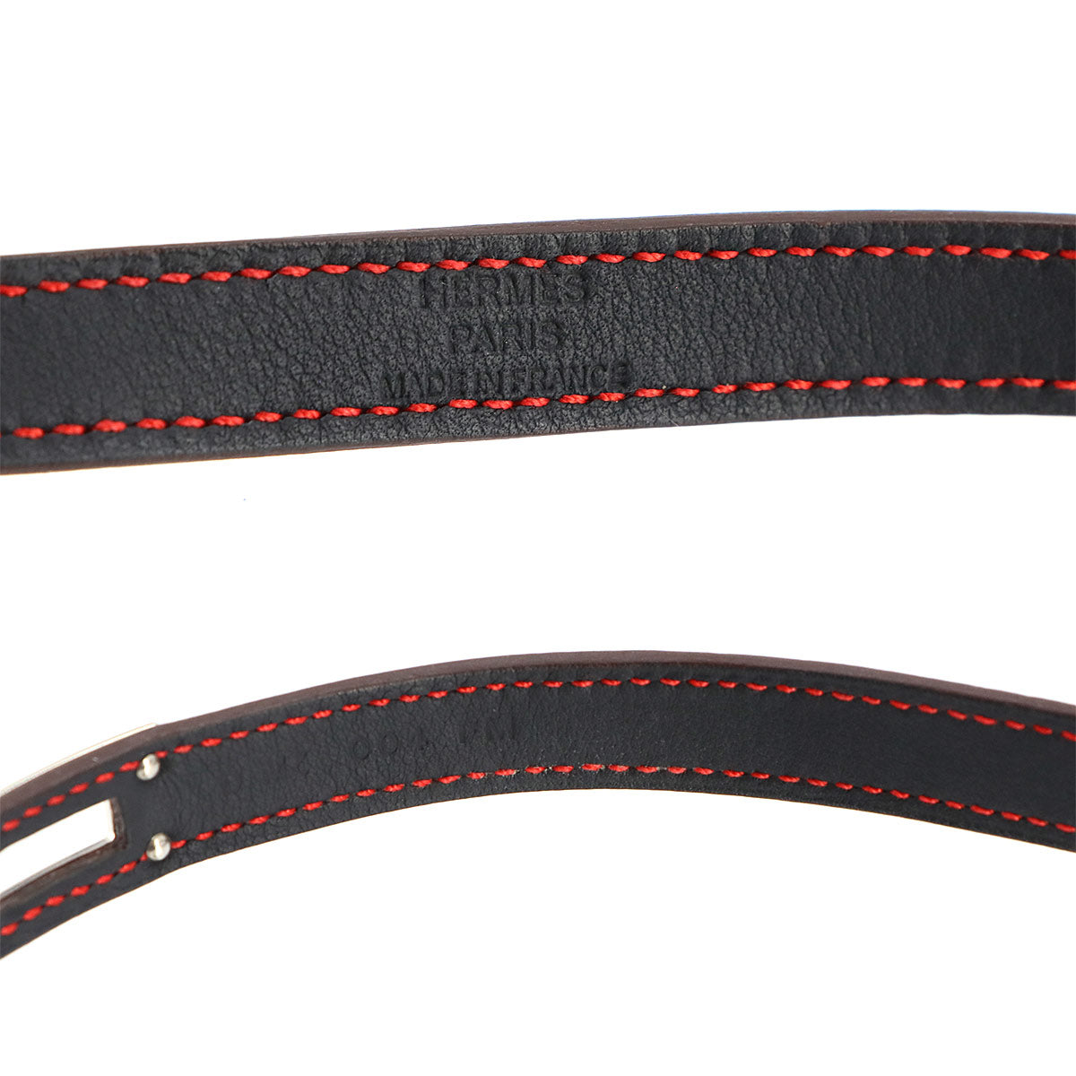 Kelly Double Tour Bracelet Swift Red Navy T2 Accessory