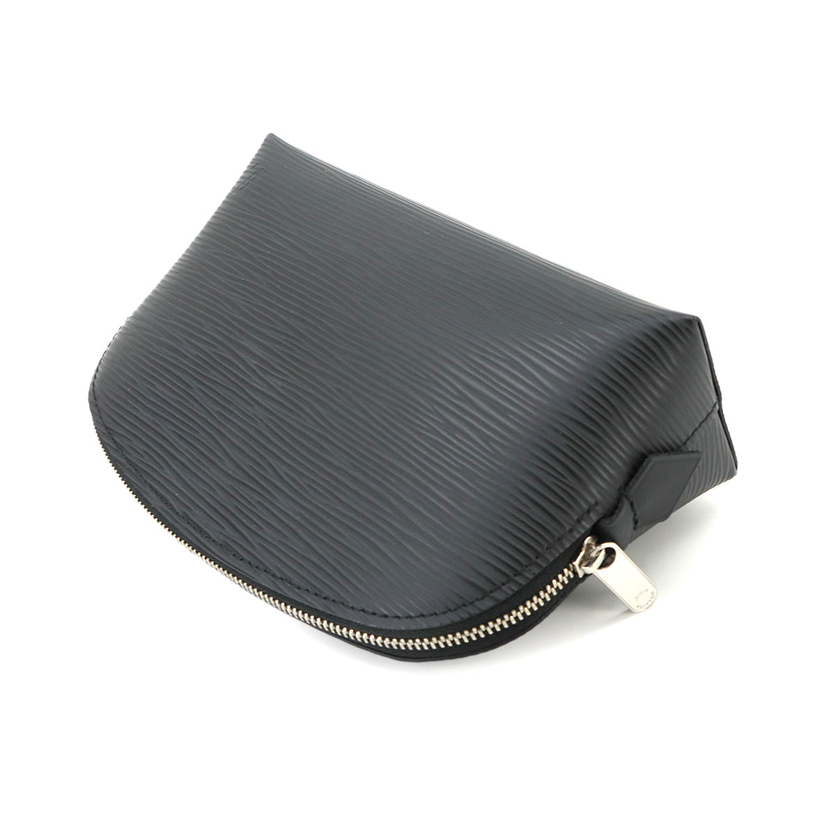 Epi Pochette Cosmetic Pouch Leather Black M41348