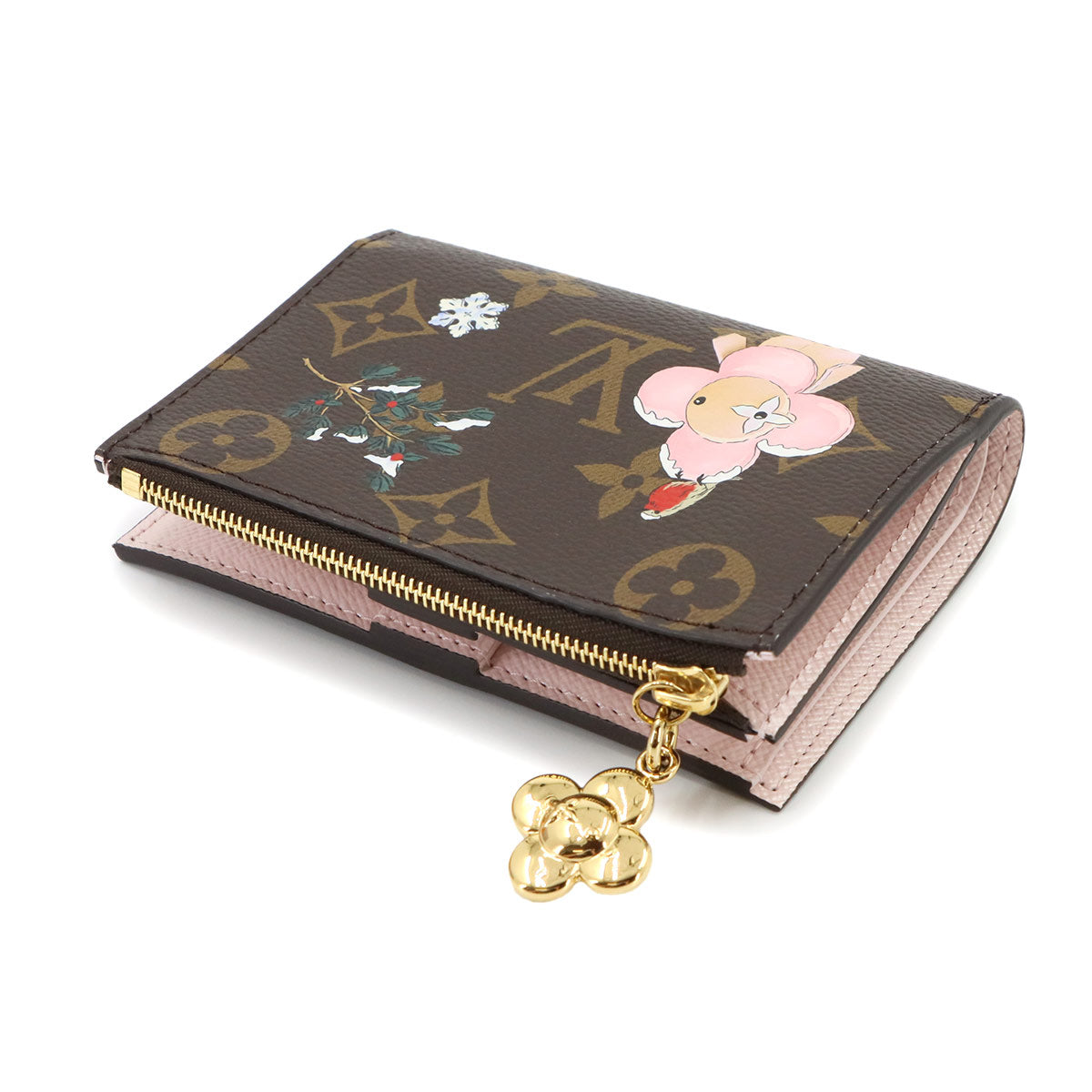 Monogram Vivienne Lisa Wallet Brown Pink M15334 Purse