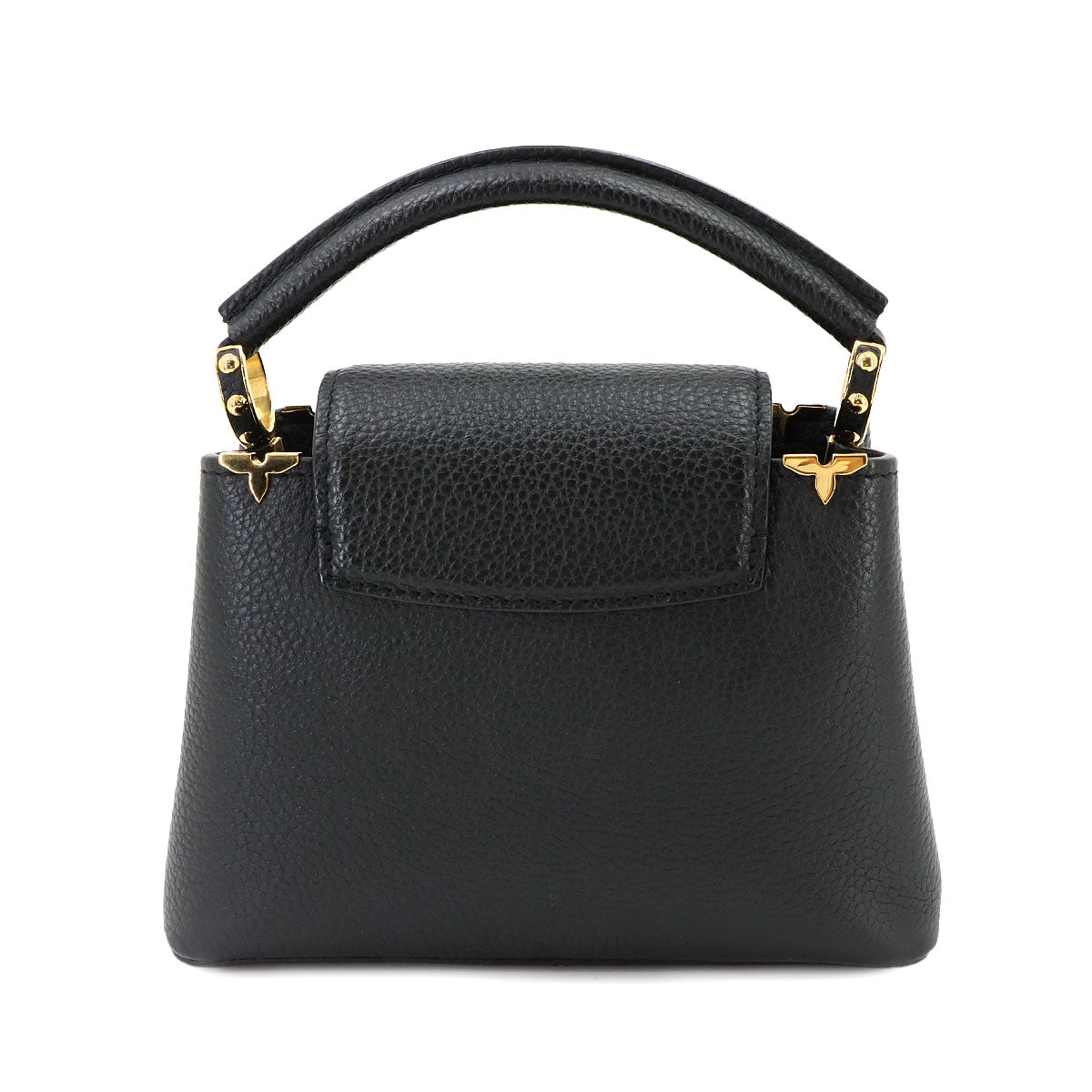 Capucines MINI Hand Shoulder Bag Leather Black M56669