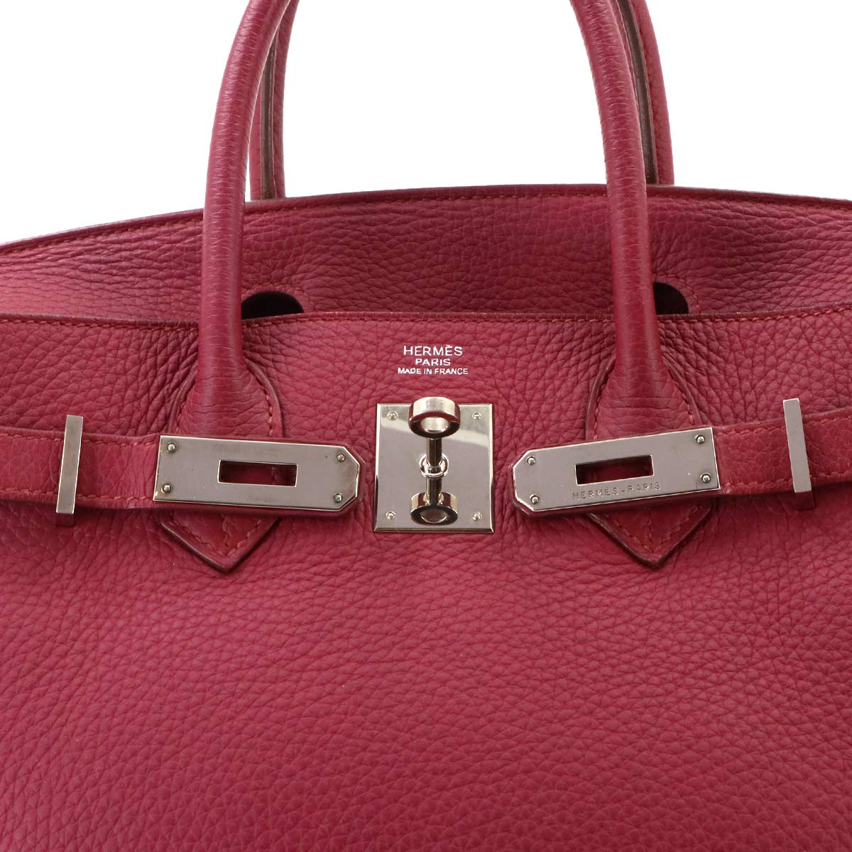 Birkin 30 Taurillon Clemence Ruby Hand Bag