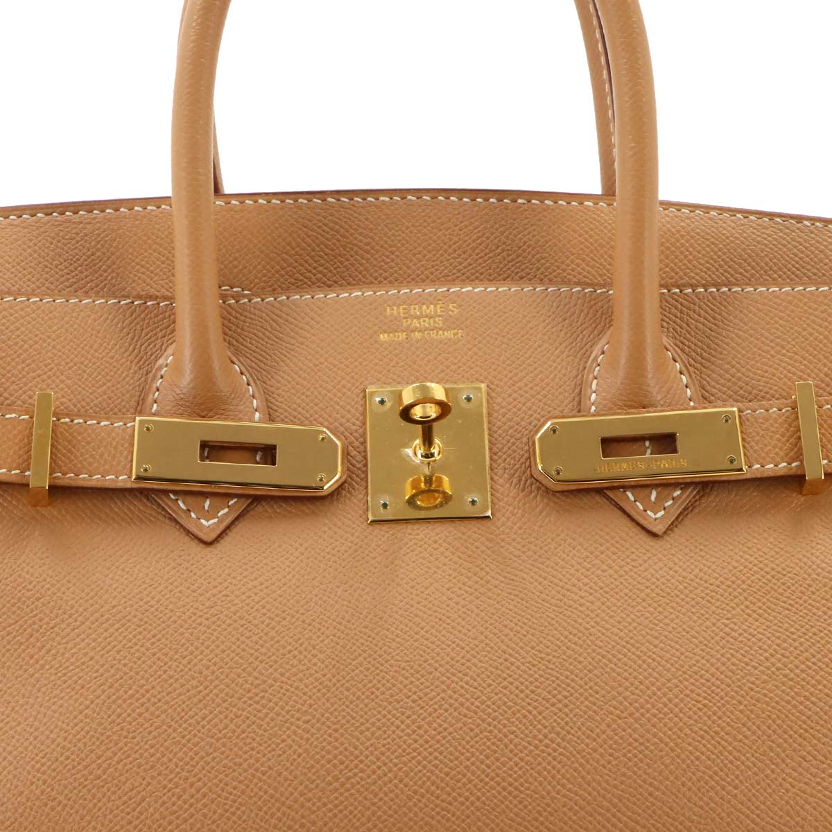 Birkin 30 Couchevel Epsom Natural Hand Bag Brown Purse