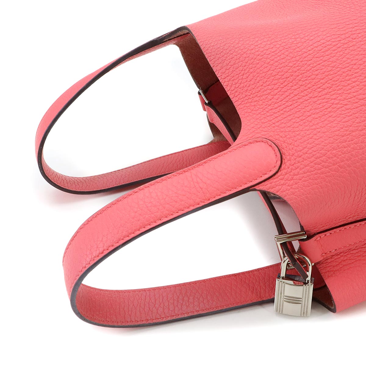 Picotin Lock PM Hand Bag Taurillon Clemence Rose Azalee