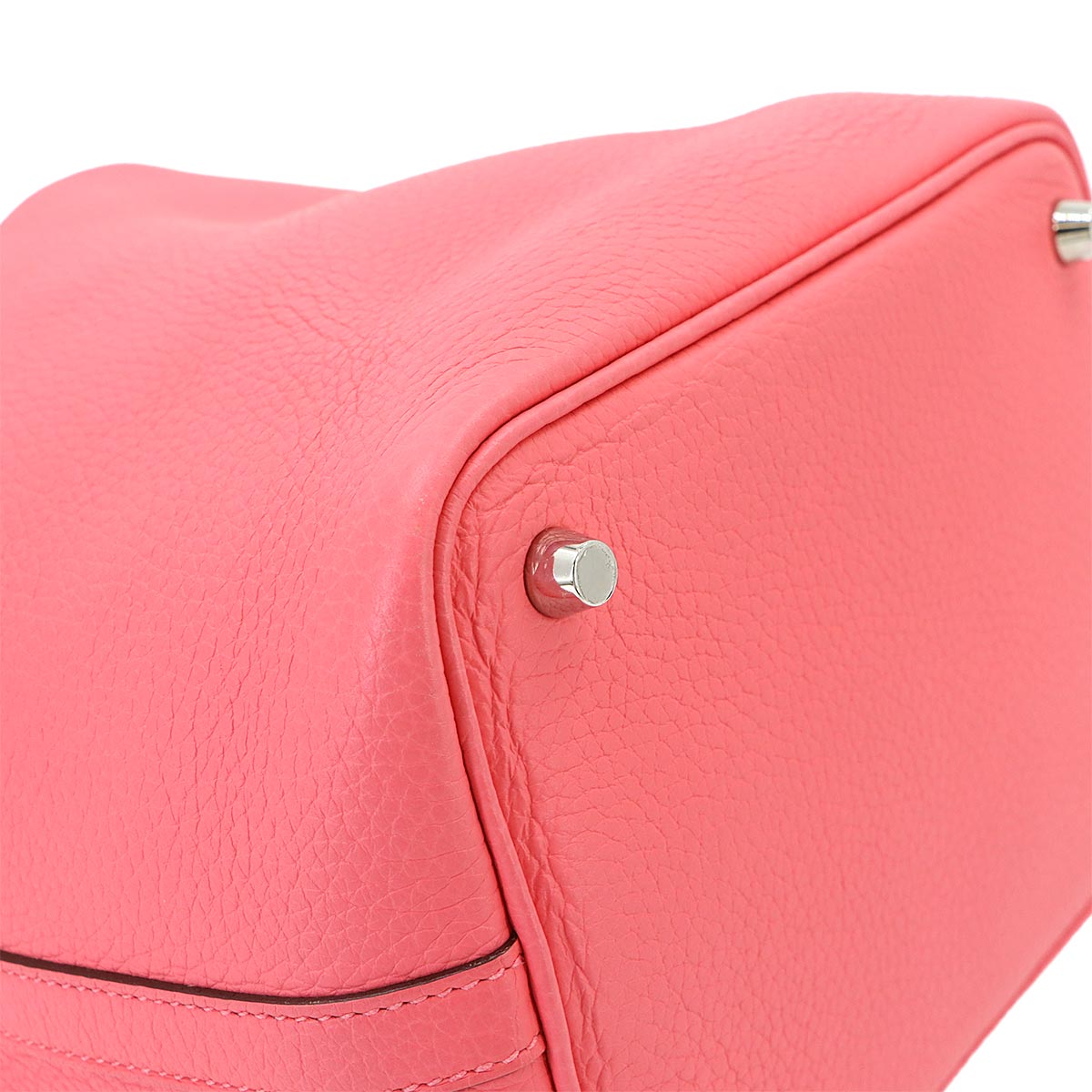 Picotin Lock PM Hand Bag Taurillon Clemence Rose Azalee