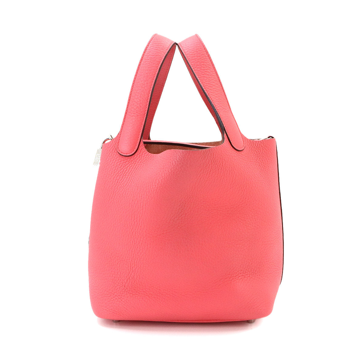 Picotin Lock PM Hand Bag Taurillon Clemence Rose Azalee