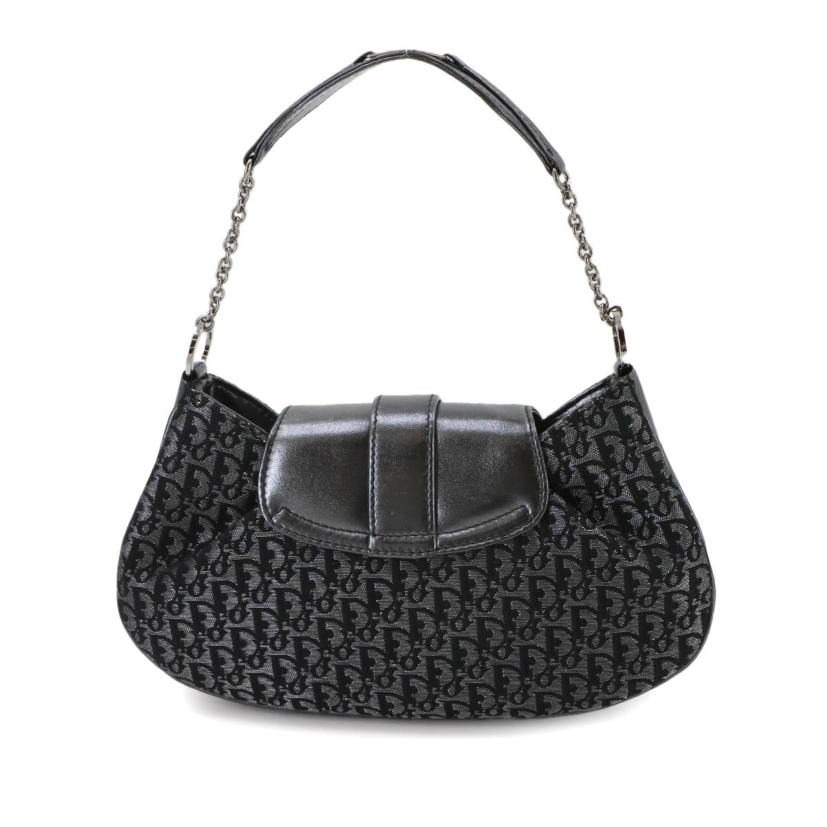 Trotter Street Chic Hand Bag Canvas Leather Gray