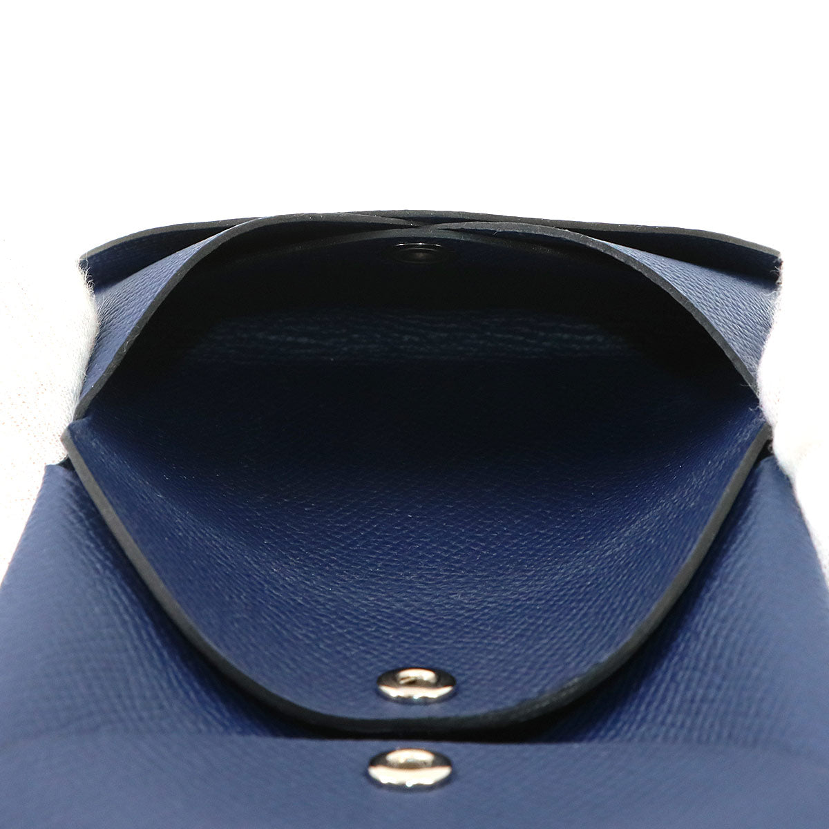 Calvi Duo Card Case Veau Epsom Blue Navy