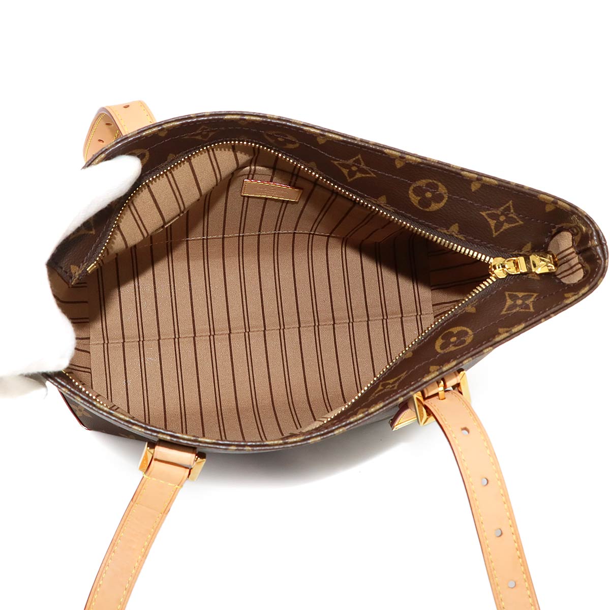 Monogram Piano Tote Bag Brown M12095 Purse