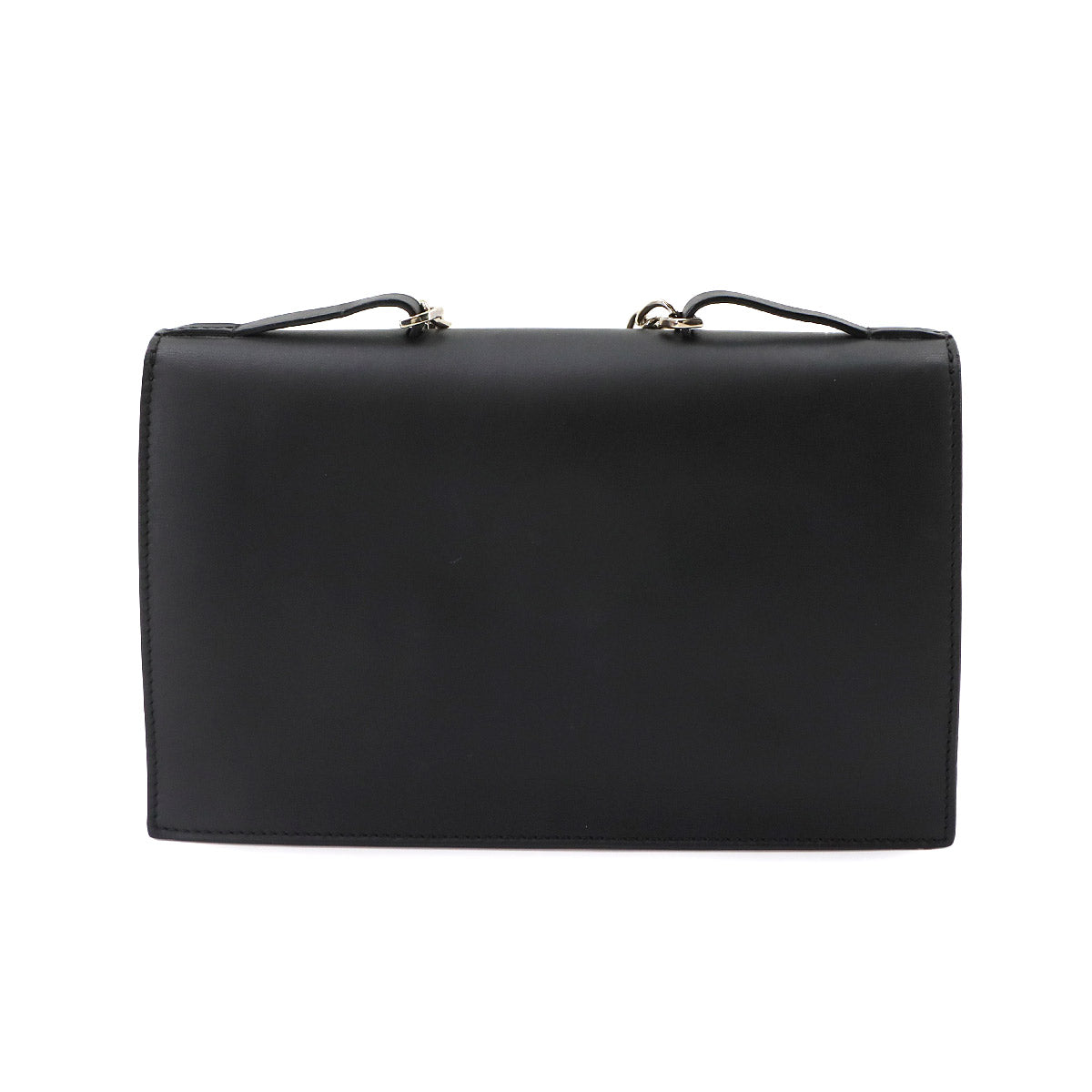 Jeanne Toussaint Chain Hand Bag Leather Black Purse