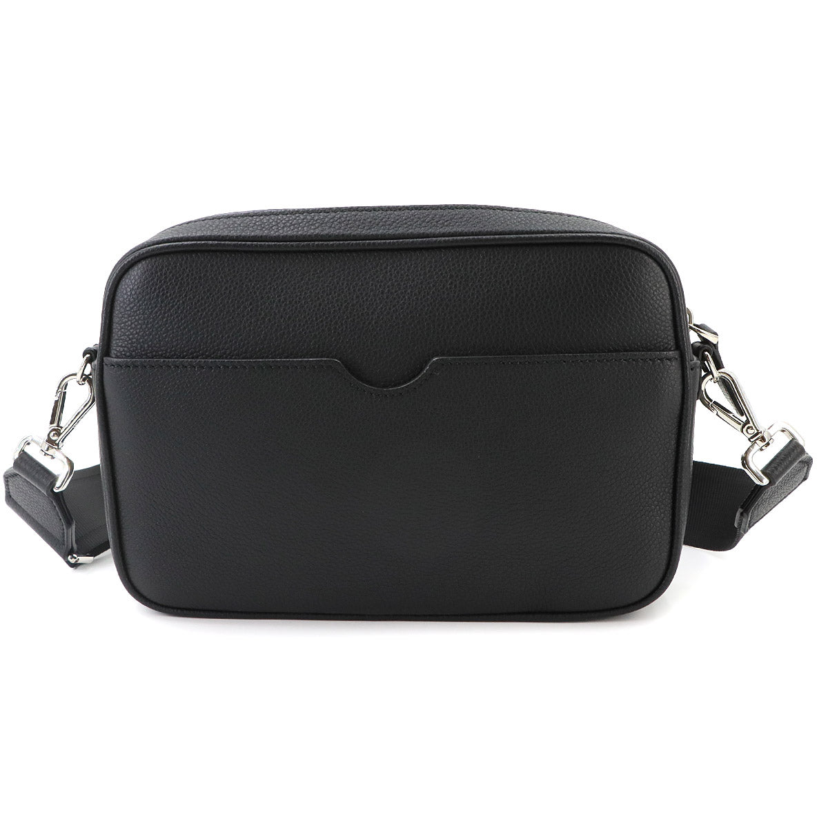 ROMA Camera Case Shoulder Bag Leather Black 7M0286 Purse