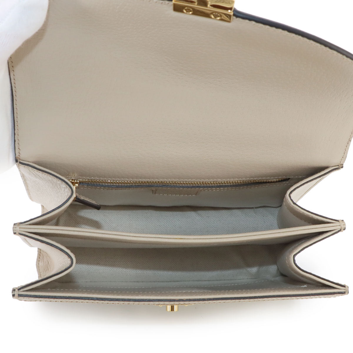 Ophidia Medium Top Handle Hand Shoulder Bag GG Canvas White
