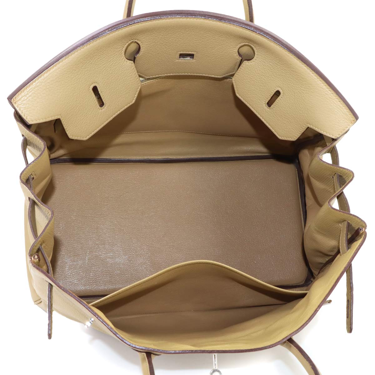 Birkin 40 Taurillon Clemence Beige Hand Bag Purse