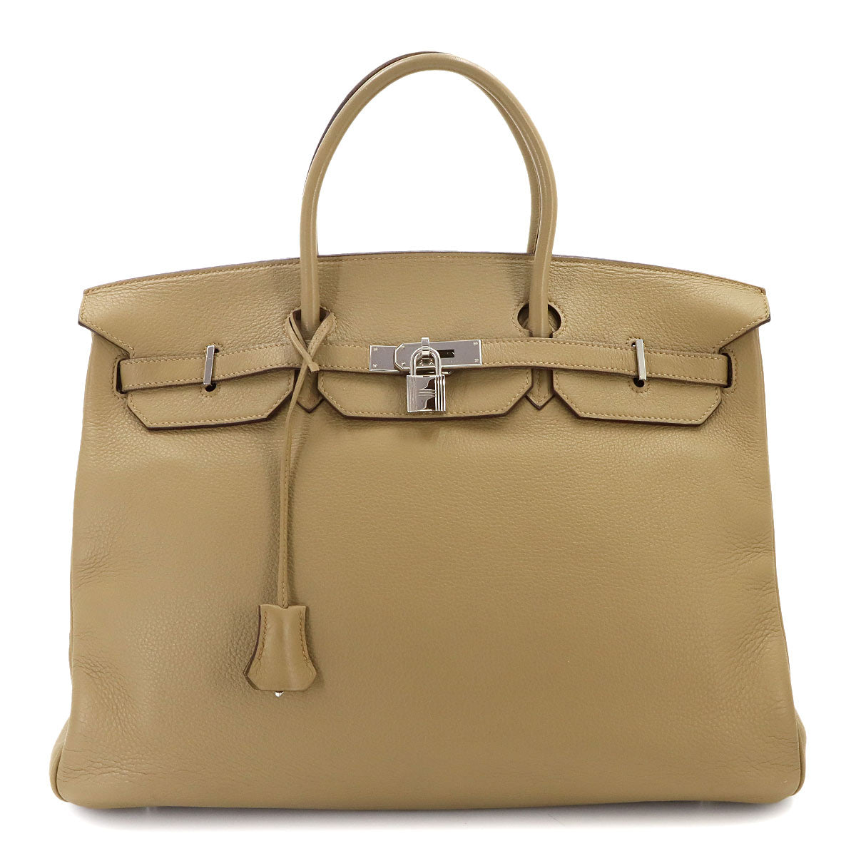 Birkin 40 Taurillon Clemence Beige Hand Bag Purse