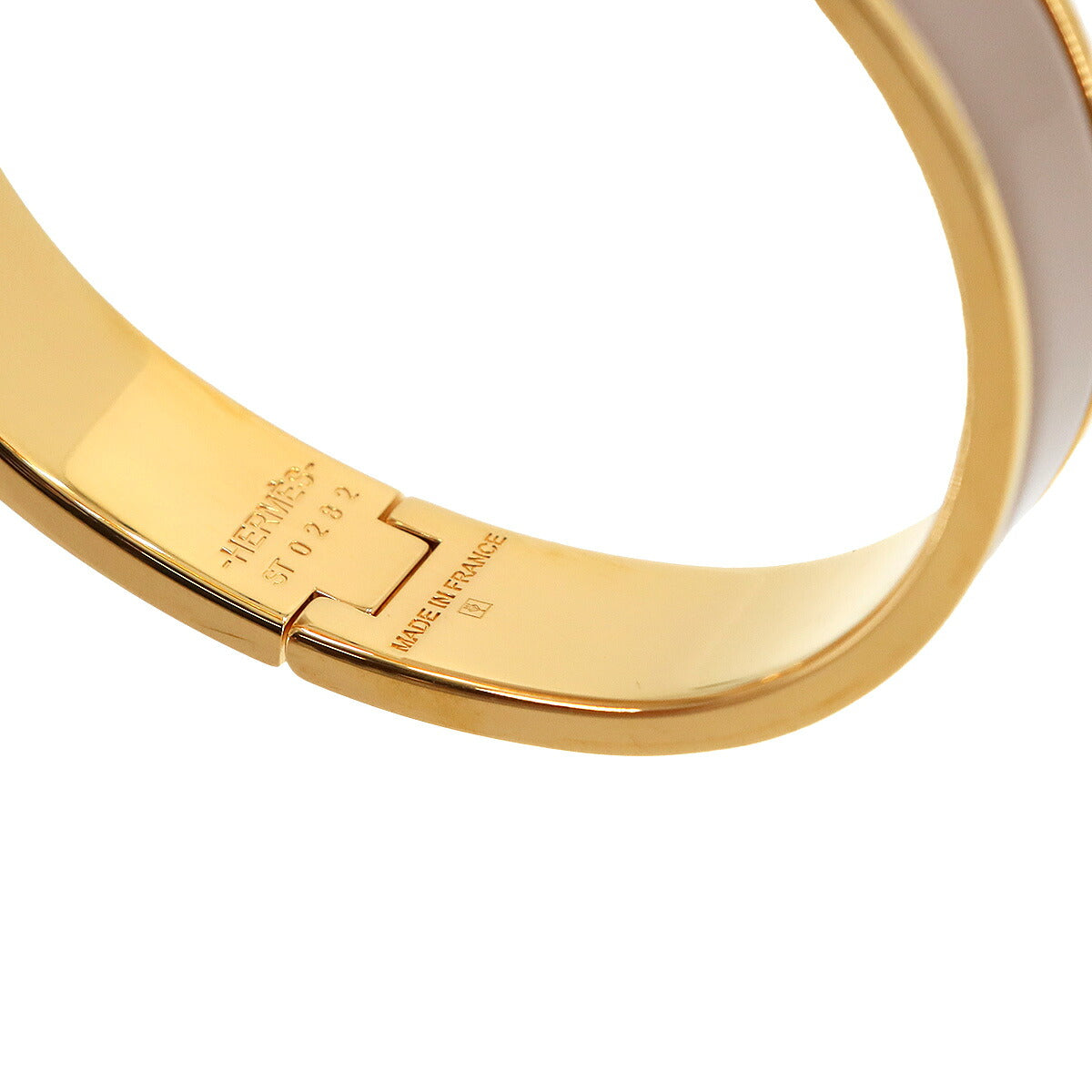Clic H PM Bangle Bracelet Marron Glace gold Accessory