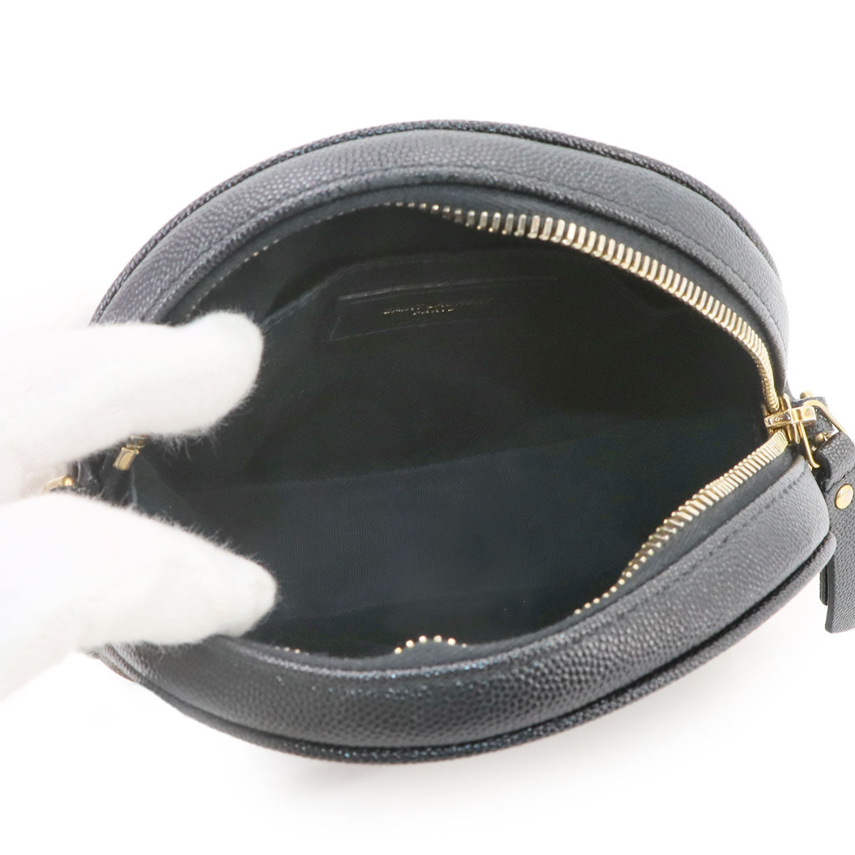 Vinyle Round Camera Shoulder Bag Leather 610436