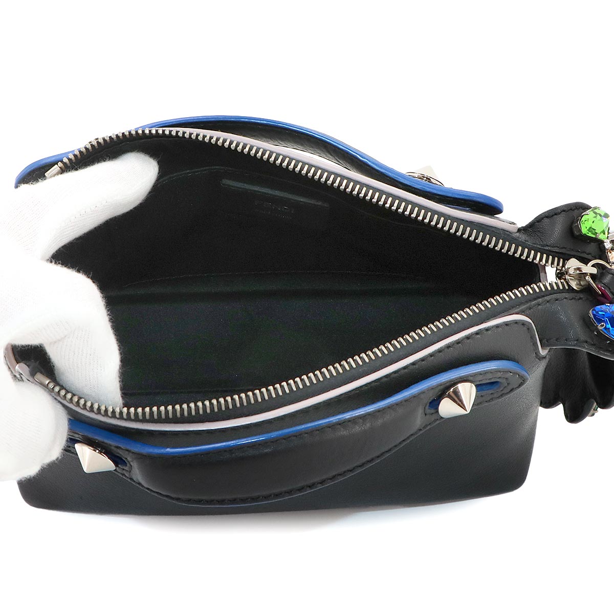 By The Way Mini 2way Hand Shoulder Bag Leather Black 8BL135