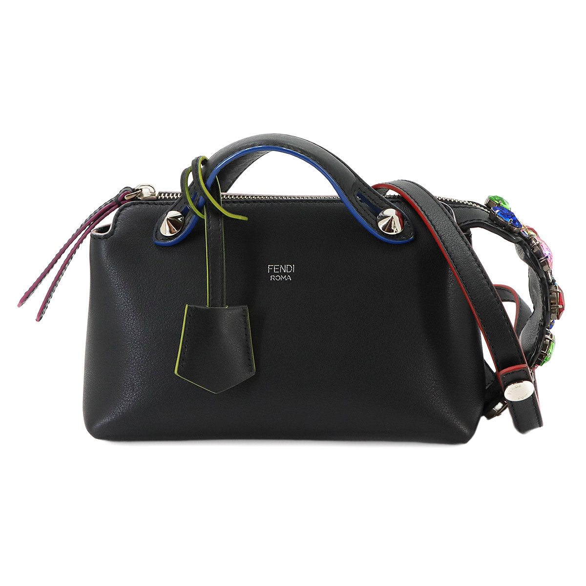 By The Way Mini 2way Hand Shoulder Bag Leather Black 8BL135