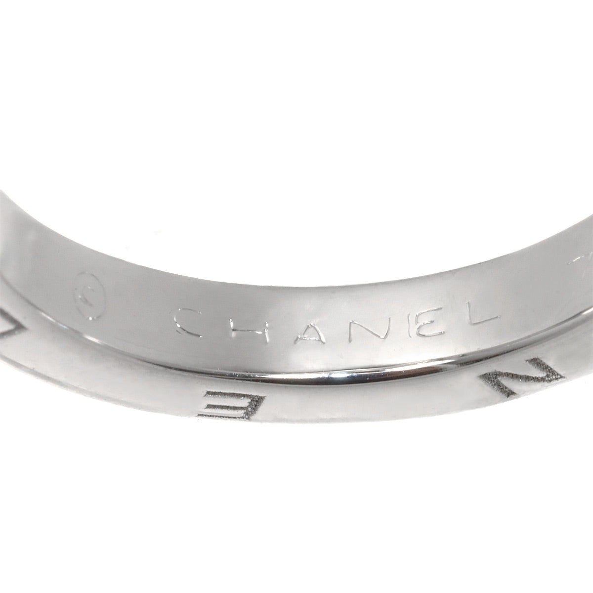 Diamond Ring 18K White Gold 750 size6(US)