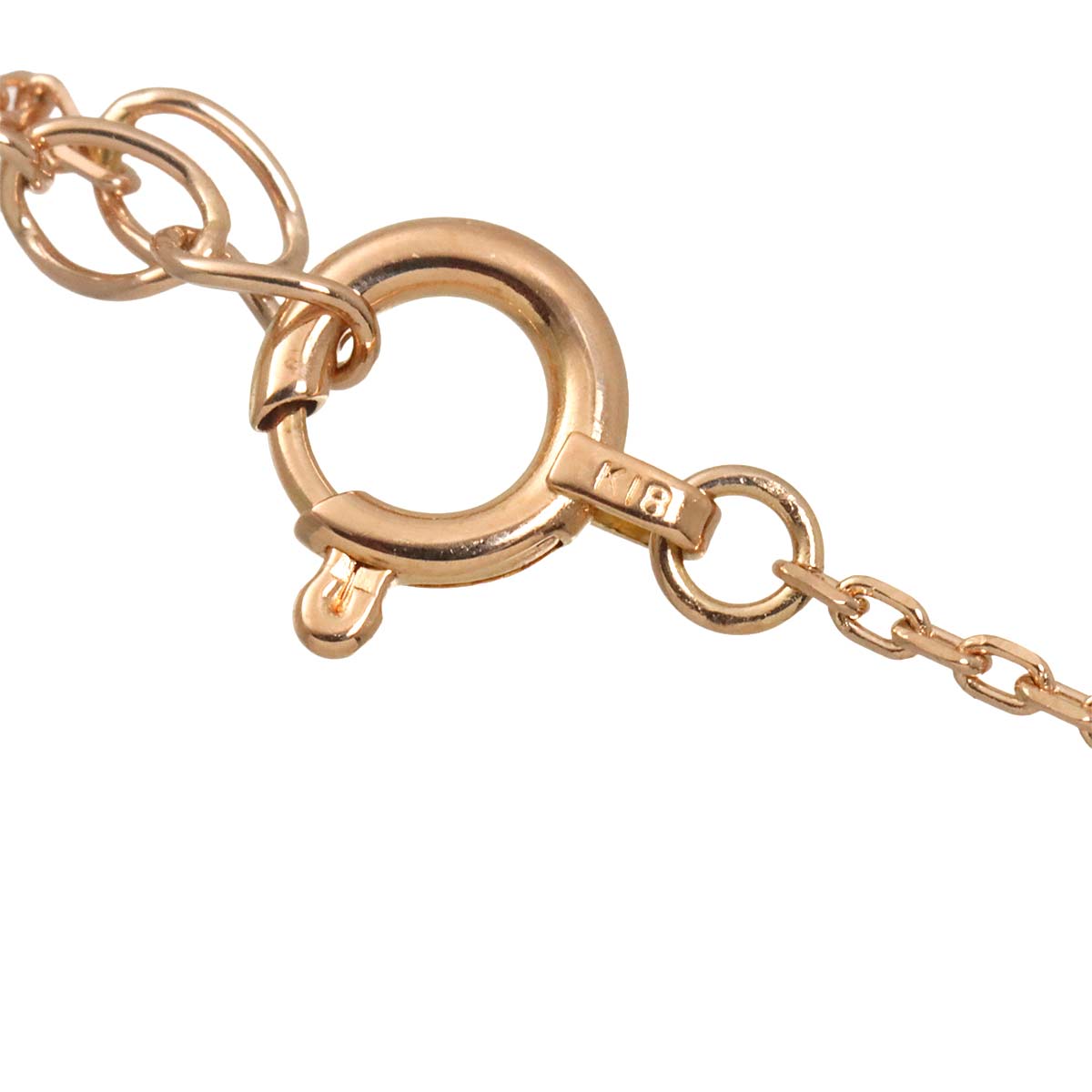 Diamond 0.14ct Necklace 18K Pink Gold 750