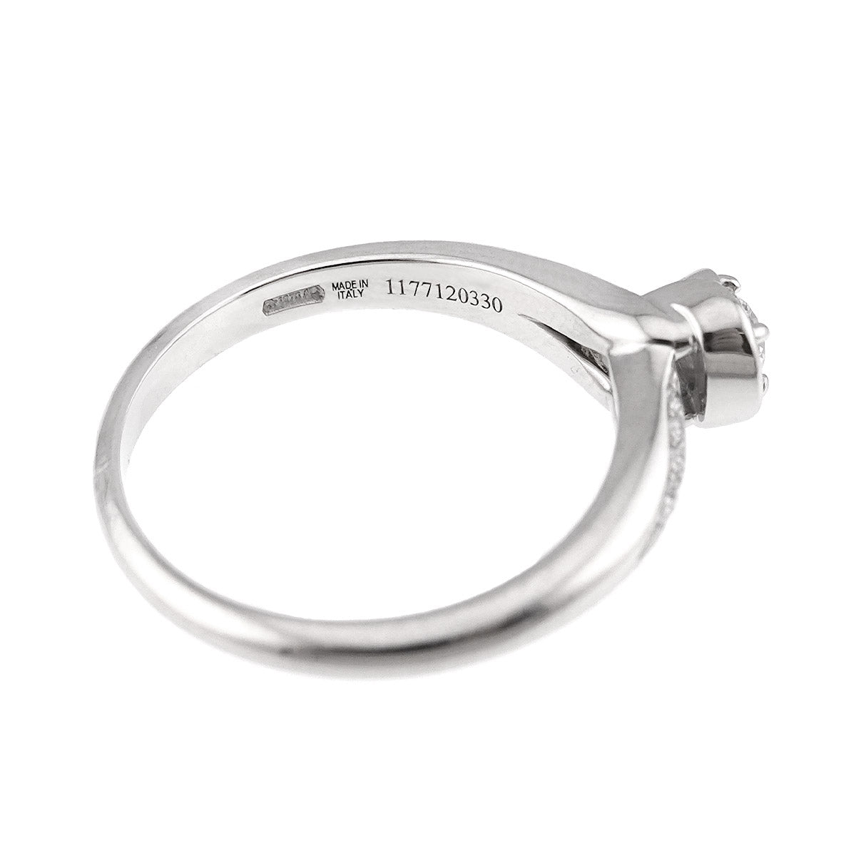 Incontro d'amore Diamond 0.18ct E/VVS2/VG Ring Pt Size:6.75(US)