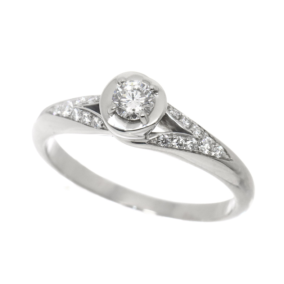 Incontro d'amore Diamond 0.18ct E/VVS2/VG Ring Pt Size:6.75(US)