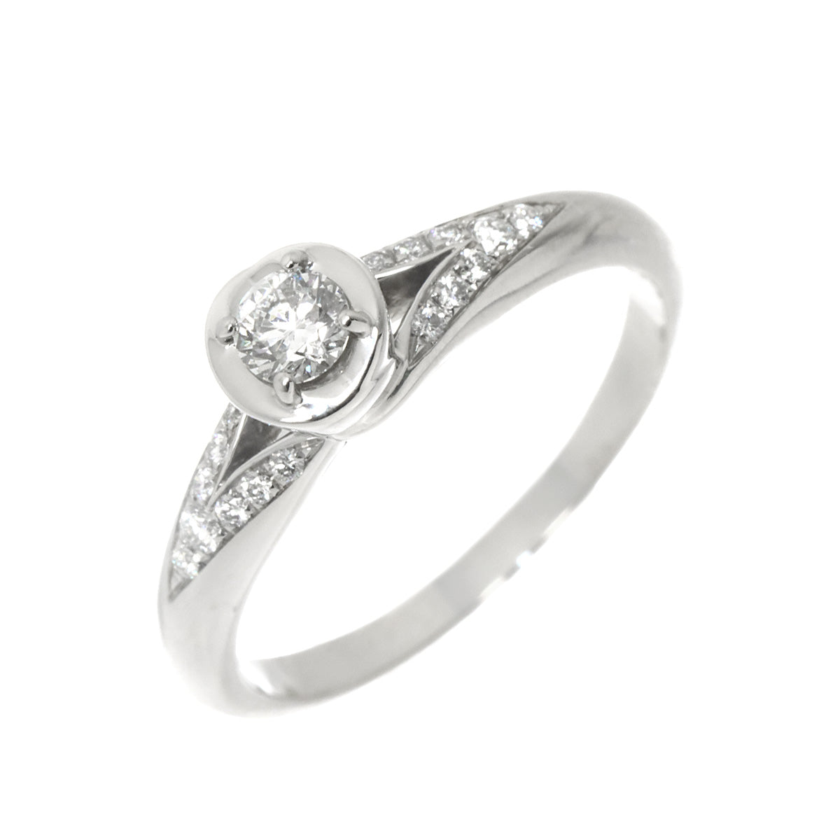 Incontro d'amore Diamond 0.18ct E/VVS2/VG Ring Pt Size:6.75(US)