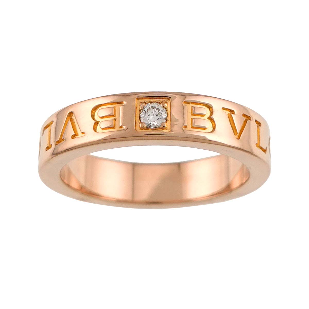 B-ZERO1 Diamond Ring 18K Pink Gold 750 Size5.25(US)