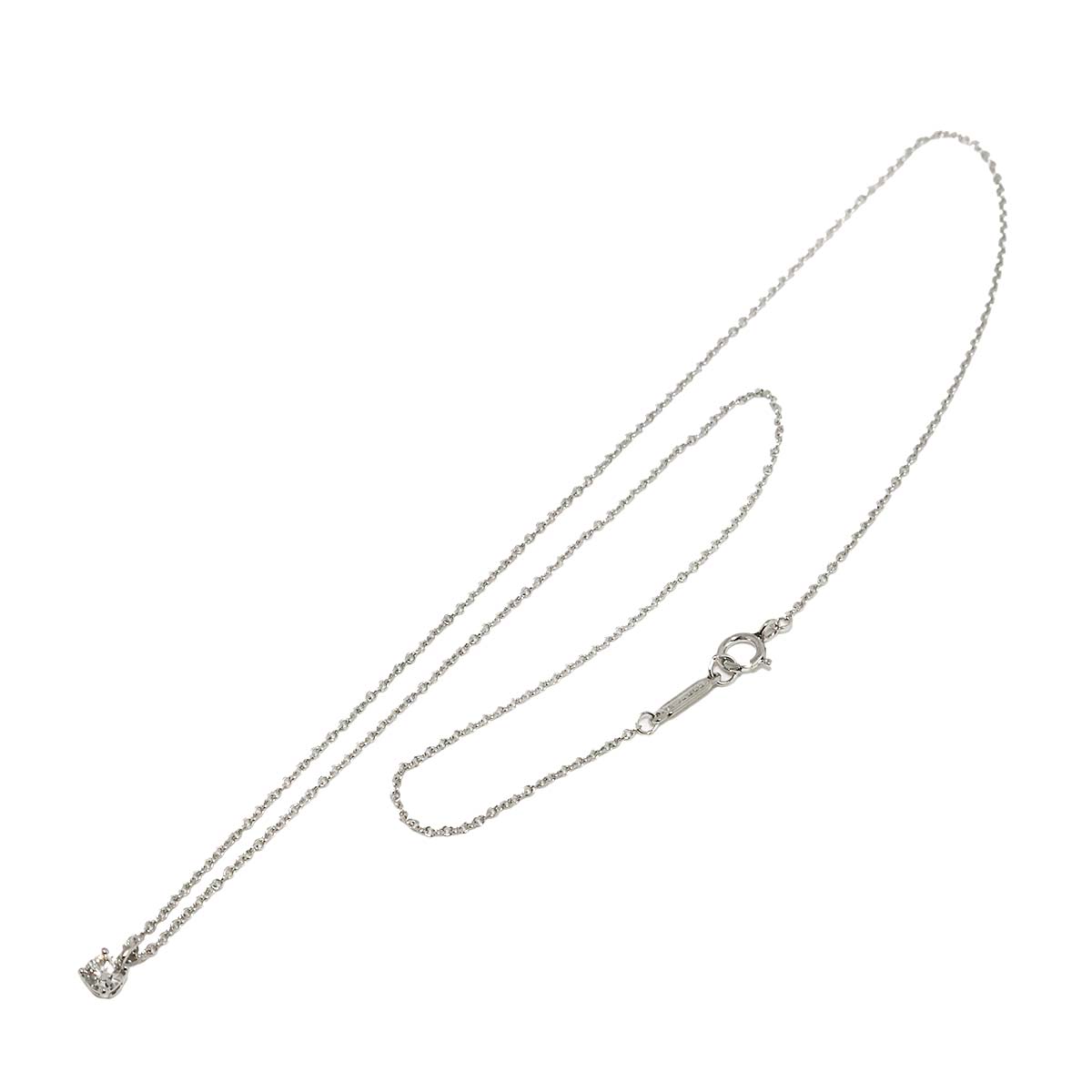 Solitaire Diamond Necklace Platinum