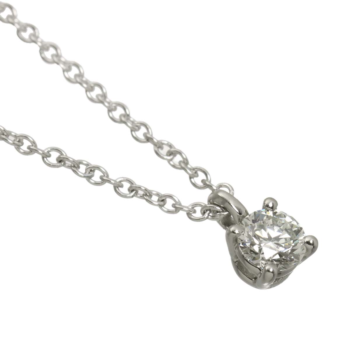 Solitaire Diamond Necklace Platinum