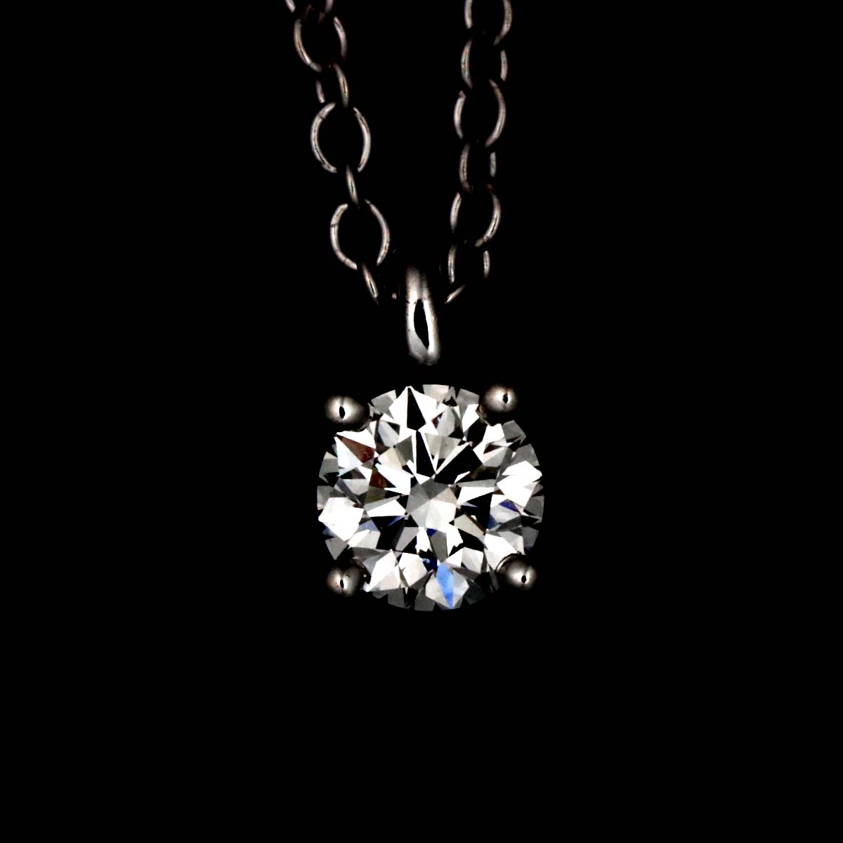 Solitaire Diamond Necklace Platinum