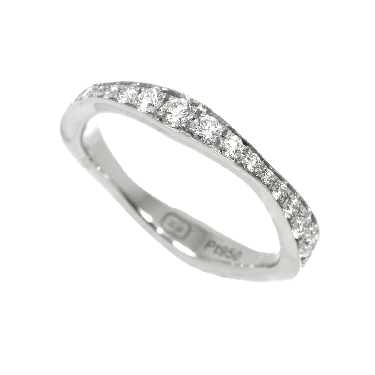 Diamond Ring Pt Platinum Size4-4.5(US)