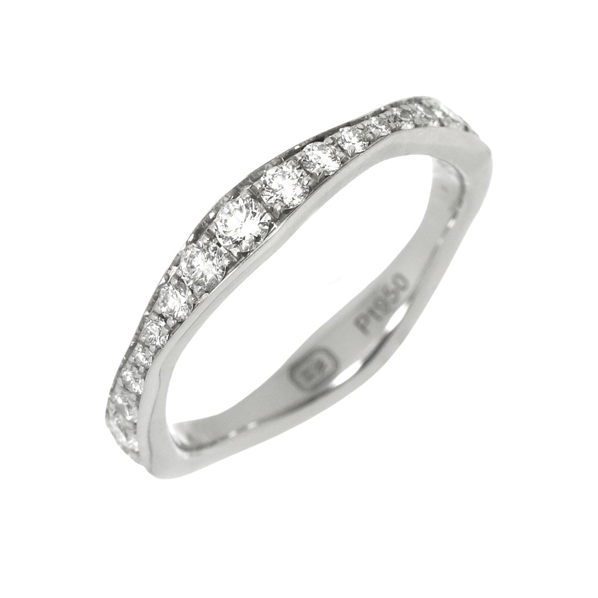Diamond Ring Pt Platinum Size4-4.5(US)