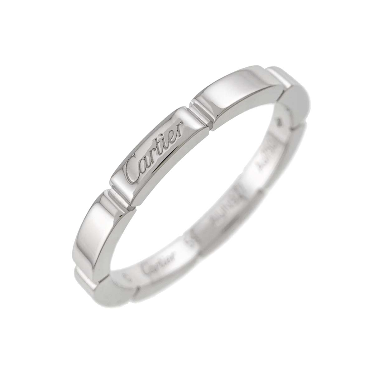 Maillon Panthere Ring 18K White Gold 750 Size59 8.75(US)