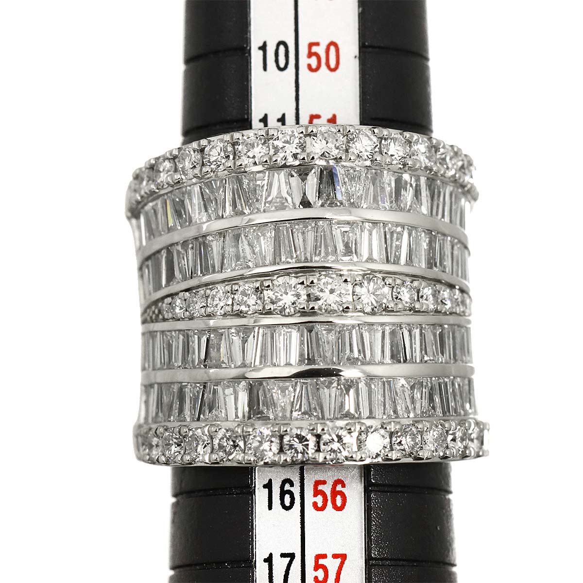 Diamond 5.00ct Ring Pt Platinum size6.5-6.75(US)