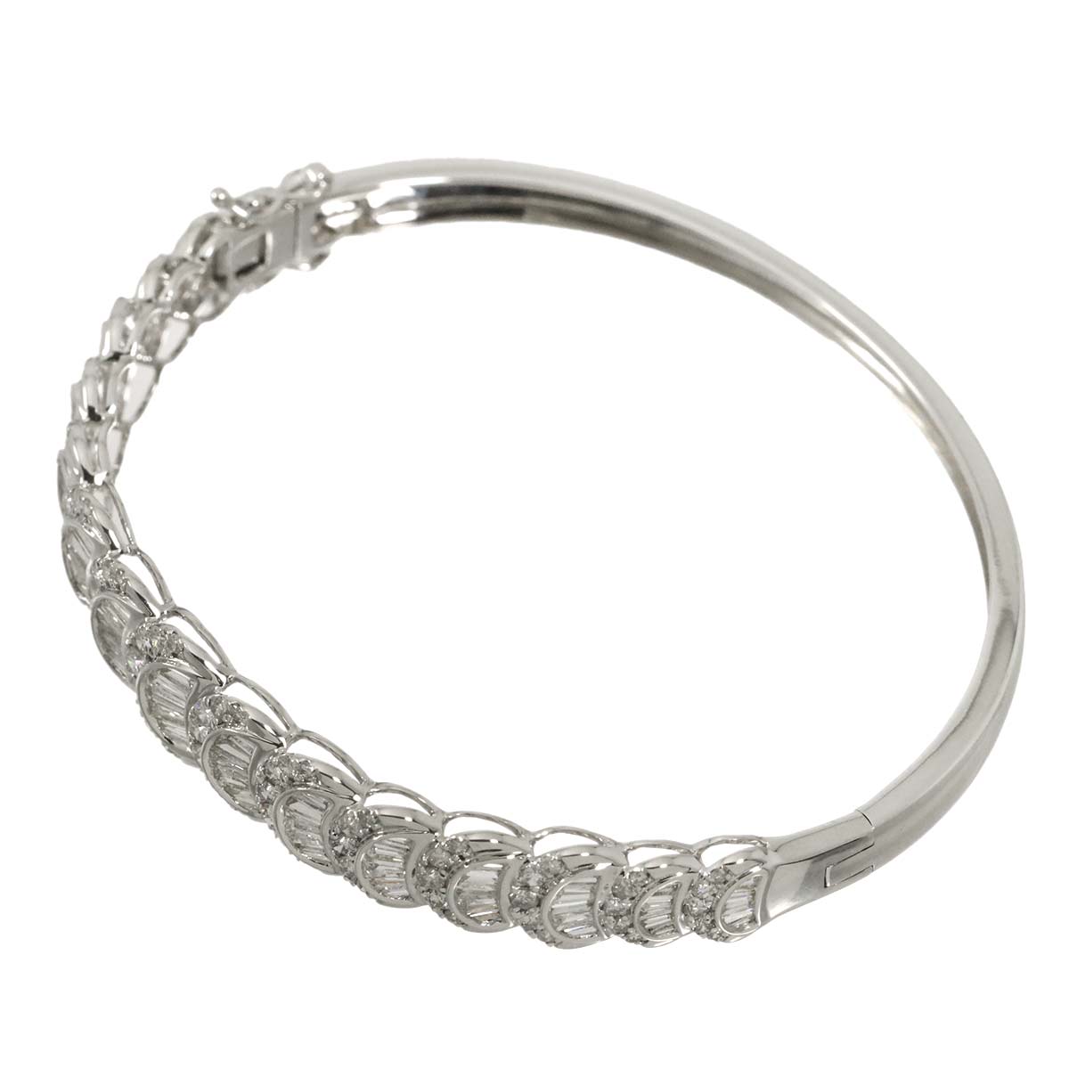 Diamond 3.25ct Bracelet 18K K18 WG White Gold 750