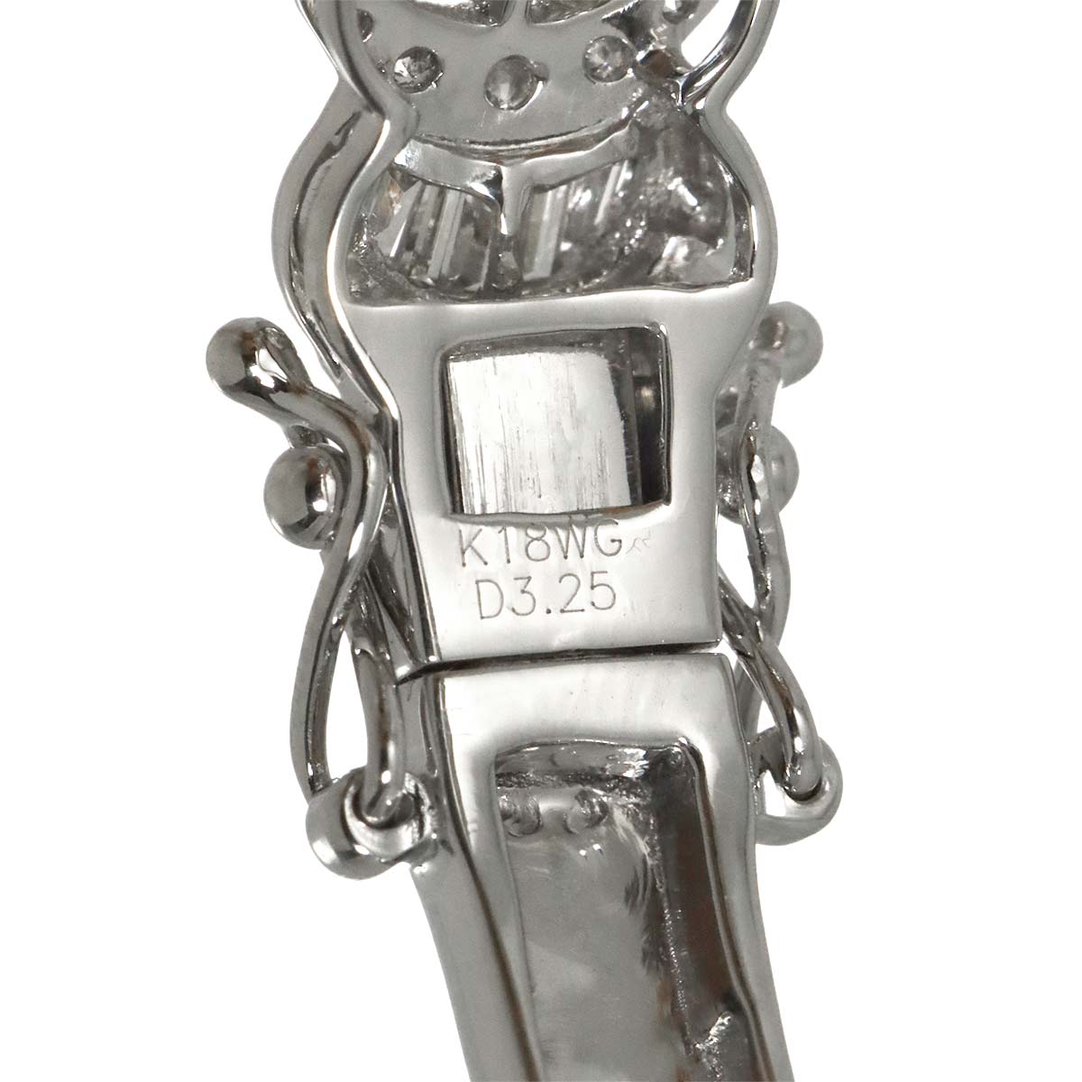 Diamond 3.25ct Bracelet 18K K18 WG White Gold 750