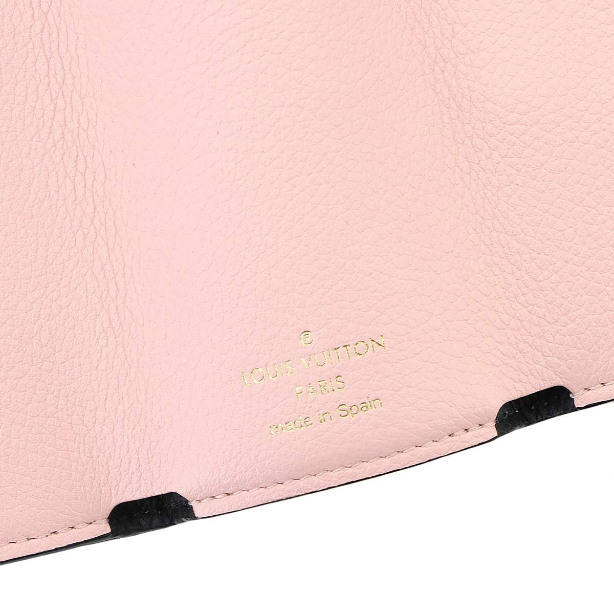 Lock Mini Wallet Leather Beige Noir M80984