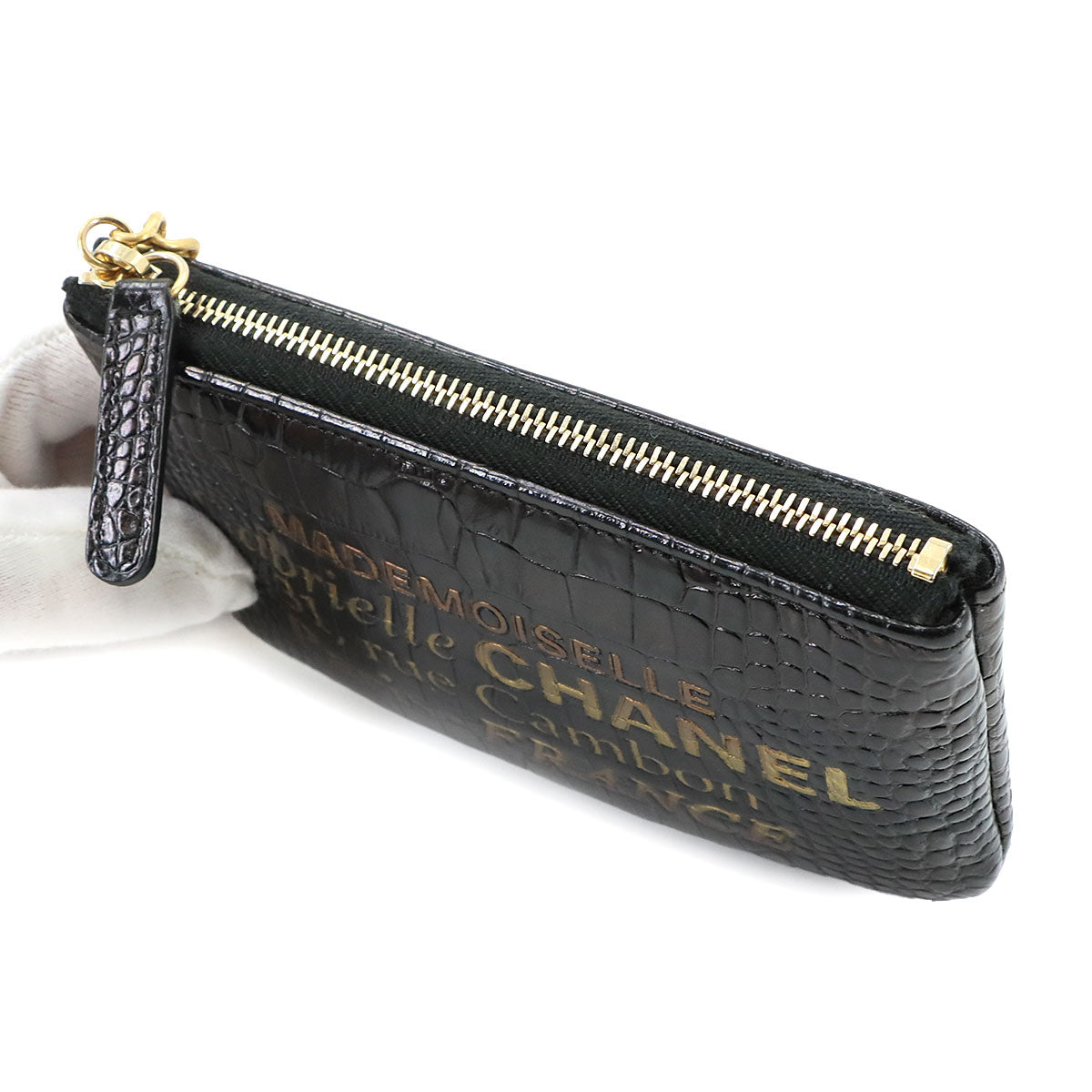 31 RUE CAMBON Pouch Leather Black Purse 90344130